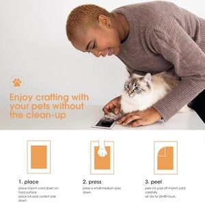 Pearhead Clean-Touch Ink Pad for Pets - Orange